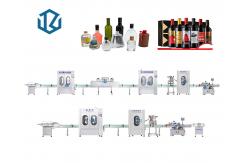China Vial Vodka Wine Alcohol Rinsing Capping Bottle Filling Line supplier