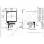4.0'' 480*RGB*480 TFT LCD Module IPS Transmissive Winstar replace display