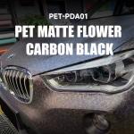 PET-PCA01 PET Flower Black Carbon Fiber PPF Film Custom Car Vinyl Wrap for sale