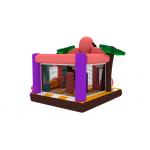 OEM Outdoor Bounce House Combo Flamingo Cartoon Theme Inflatable Bouncer With Slide