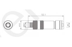 China IP67 3/4pin M8 Straight Male Metal Assembled Plug with Screw Terminal Industrial supplier