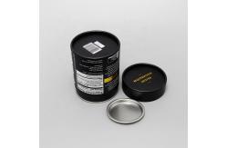China Biodegradable Foil Inner Paper Tube Can Packaging With Metal Cover supplier