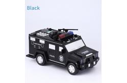 China Customized Robotic Police Car Coin Bank With  Finger Print Plastic Money Box supplier