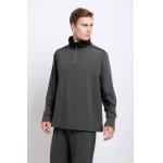 Dark Grey Long Sleeve Polo Shirts for sale