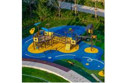 China 2 Layer EPDM Surface Poured Rubber Playground Flooring Epdm Scraps Material supplier
