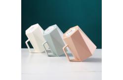 China Simple Style Bathroom Gargle Cups Geometric Pattern For Couples supplier