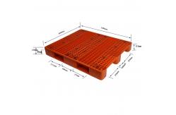 China 1000*1200mm Red Plastic Pallets Nestable Plastic Floor Pallet supplier
