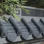 Traditional Temple Roofs Antique Chinese Unglazed Grey Clay Roof Tile for sale