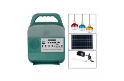 China ABS 9W*3PCS Bulbs Home Solar Panel Energy System With FM Radio supplier