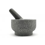 Natural Granite Stone Mortar And Pestle Large Herb Guacamole Bowl And Pestle for sale