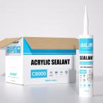 Milk White Waterproof Acrylic Sealant One Component Siliconized Acrylic Caulk for sale