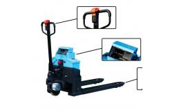 China Electric Powered Pallet Jack With 2 Ton Load Capacity And 500g Weighing Scale supplier