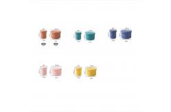 China Reusable Food Storage Container Silicone Lunch Box With Large Cover supplier
