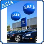 Advertising Helium Balloon And Blimps Soccer , Sphere Flying Paint Shape Ball for sale