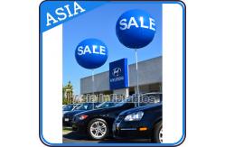 China Advertising Helium Balloon And Blimps Soccer , Sphere Flying Paint Shape Ball supplier