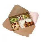 Customized takeaway food box recyclable and Eco-friendly disposable fast food box wholesale for sale