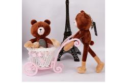 China Brown Mini Plush Bears , Super Soft Fabric Sewing Mini Plush Keychain supplier