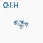 Carbon steel galvanized Anglo - American half - round head square neck bolts 1/4 for sale