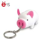 Pig Shaped Promotional Plastic Keychain 3D For Gift Non Phthalate Pvc Material for sale