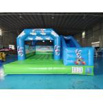 PVC Tarpaulin Inflatable Bounce House With Slide Blue Sky Inflatable Combo For Outdoor Indoor Kids for sale