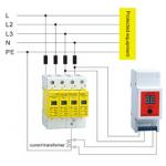 Operating Current 1KA-150KA Surge Protection Device SPD , Lightning Strike Counter for sale