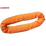 Soft Orange 20 Ton Polyester Endless Slings , Eye To Eye Duplex Lifting Slings for sale