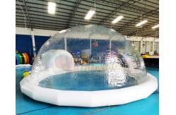 China Single Tunnel Clear Inflatable Crystal Bubble Tent For Garden supplier