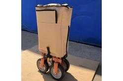 China Adjustable Handle Collapsible Wagon Cart Collapsible Pull Along Trolley On Wheels supplier