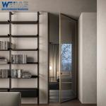 China Elegant Aluminium Interior Casement Door With Ultra Slim Panel Edge for sale