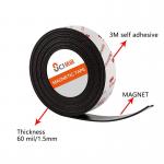 Custom Size strong magnetic tape Self Adhesive Magnetic Strip for sale