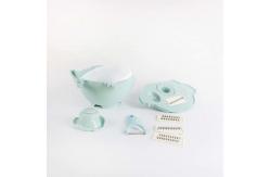 China PP Sky Blue Multifunctional Vegetable Cutter With Drain Basket supplier
