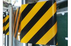 China Waterproof Retro Dark And Yellow Reflective Tape Sheets For Warning Safety Signs supplier