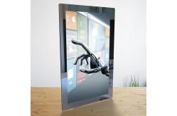 China 32'' Multi Points ITO Glass Touch Screen Wall Mirror 500cd/M2 Brightness supplier