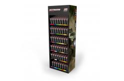 China Aerosol Paint Steel Display Stands Floor Shelf Display With Customized Logo supplier