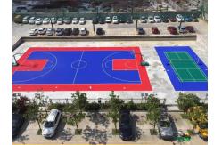 China Futsal Polypropylene PP Interlocking Flooring Embossed Multi-field supplier