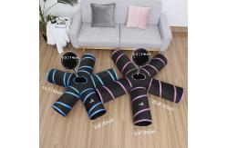 China 5 Way Cat Tunnel Tube Extensible Collapsible With Balls And Bells supplier