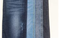 China 10.3 Oz Stretch Denim Fabric Crosshatch Custom Medium Thick Jeans Fabric supplier