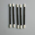 Dust Free Black Handle Sponge Q Tips For Cleanroom for sale
