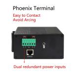6 Ports Industrial Managed Ethernet Switch With Ring Function IEEE802.3 Standard