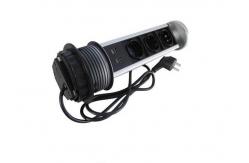 China Cable Management Pop Up Kitchen Counter Outlets PC Flame - Resistant Material Durable supplier