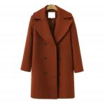 Custom long woolen overcoat/coat/winderbreaker women suit for sale