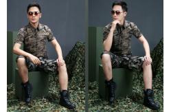China Comfortable Army Military Uniforms , Polyester Military Camouflage Clothing supplier