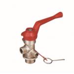 Fire Extinguisher Spare Parts Brass Valve , Red  Handle Fire Extinguisher Fittings for sale