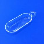 Clear Quartz Boat Crucible Handle Quartz Boat For Diffuser Furnace for sale