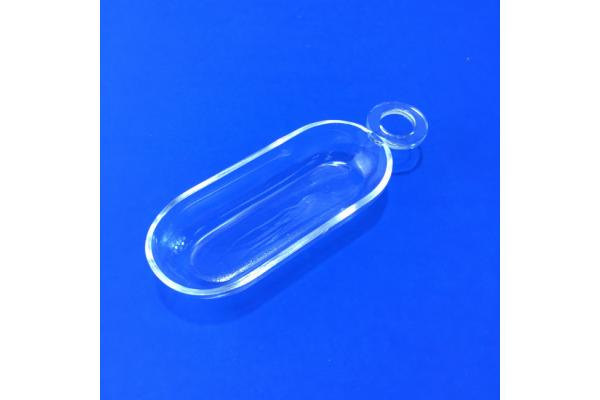 Clear Quartz Boat Crucible Handle Quartz Boat For Diffuser Furnace