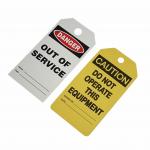 Customizable Plastic Safety Tag for Industrial Compliance for sale