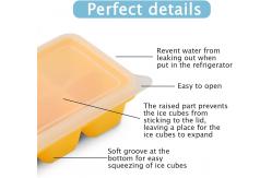 China Odorless Silicone Ice Molds 16 Cavities Harmless Fruit Shaped supplier