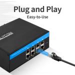 IM-WS080GE 8 Port E-Mark Ethernet Switch Gigabit Unmanaged Din Mounted 24V Input for sale