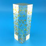 Factory Design Custom cheap paper weight Clear Cube  Acrylic Paperweight Embedded In Sequins Resin paperweight for sale