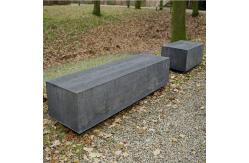China Outdoor Rectangle / Round GRC Concrete Patio Table With Bench Seats supplier